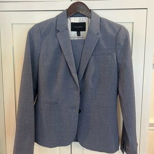 Banana Republic Classic Light Blue/Gray Suit - jacket and skirt